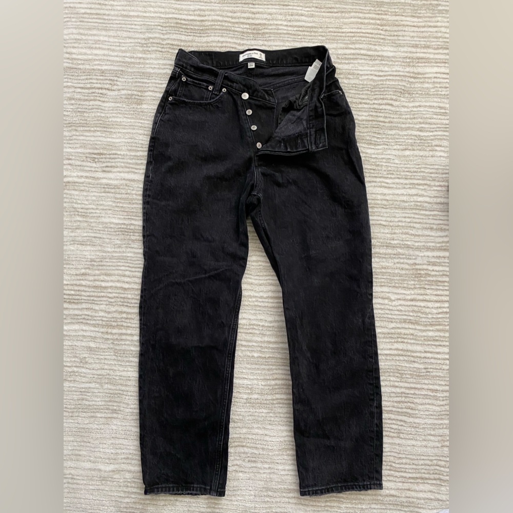 Abercrombie curve love dad jeans